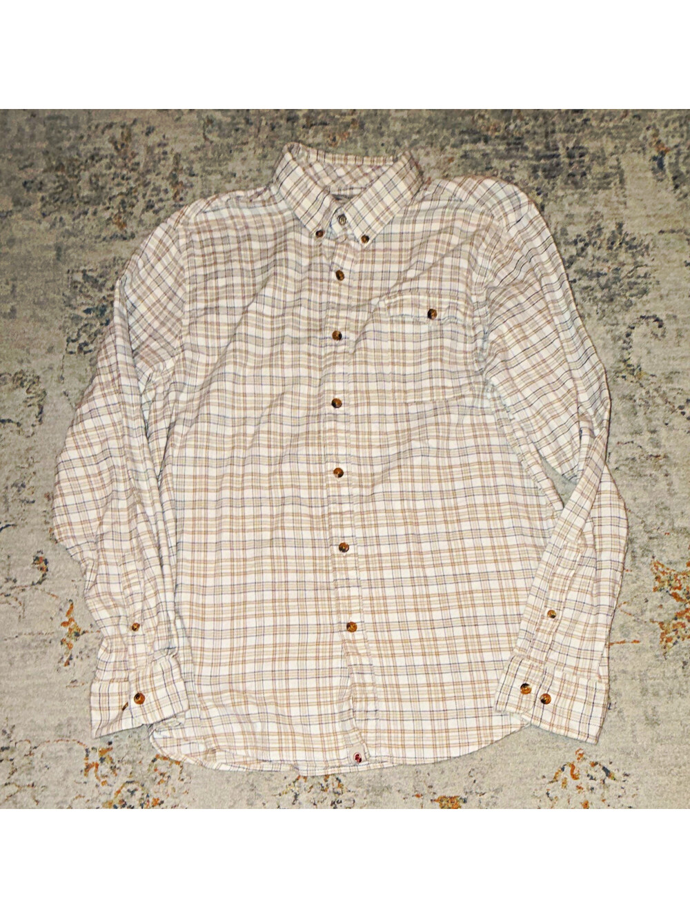 Southern Proper Fosters Flannel Men's Plaid Large Button-Down LS Shirt L A287
